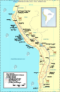 Inca Road System Map