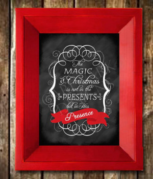 Instant Download 5x7 Printable Chalkboard Christmas Quote, Not in the ...
