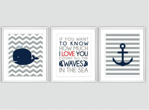 Prints, Boy Nautical Nursery, Childrens decor. Inspirational Quotes ...