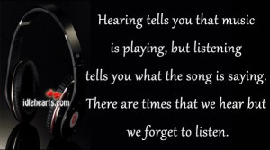 quotes about listening to live musi