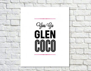 , Mean Girls Quote,Glen CoCo, Movie Poster, Black Pink, Type Poster ...
