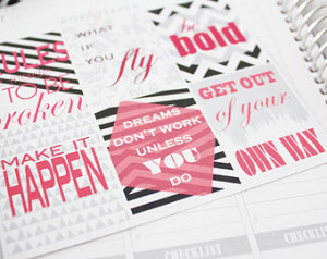 Inspirational Quote Planner Stick ers ...