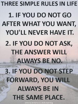 QUOTE: Three simple rules in life | archana.nl