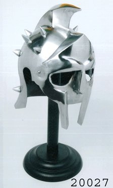 Casco de armadura Maximus Decimus vellón artesanía