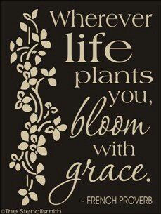 ... where you are planted'... so this is great and truly IS my style!! lol