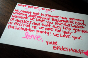 Beach Themed Bachelorette Party Gift Basket