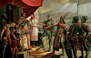 Hernán Cortés, Malinali and the Tlaxcaltecas , Ricardo Montoya ...