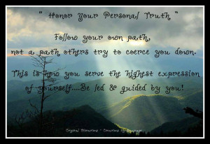 Honoring Your Personal Truth”