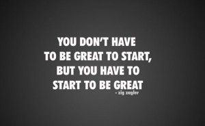 You don't have to be great to start! #RedFoxFitness