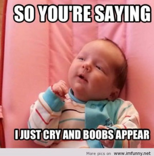 ... tags for this image include: funny, baby, boobs, cute and babies