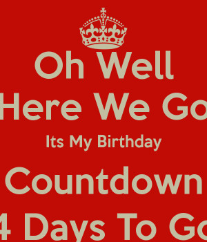Birthday Countdown 4 Days
