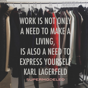 Karl Lagerfeld on work