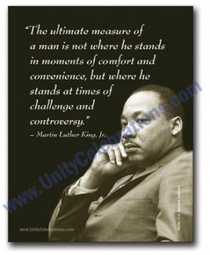 ... measure one of dr king s well known quotes is set against his portrait