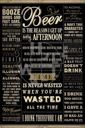 drinking quotes title drinking quotes code pp32667 size 61 x 91 5 cm ...