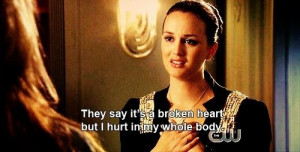 Gossip girl quotes and sayings blair waldorf broken heart