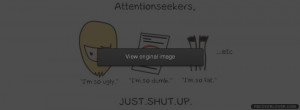 Attention Seekers Facebook Cover