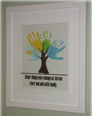 Family tree handprints