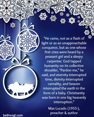 Christmas interruption quote 2014
