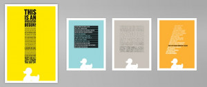 Designed a set of posters for Ze Frank, based on his excellent ...