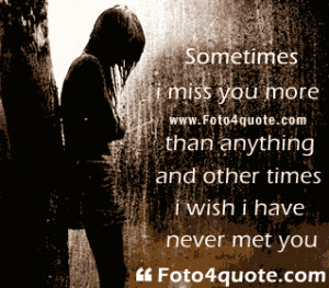 Sad missing love quote - sad lonely girl - i miss you - photo 11