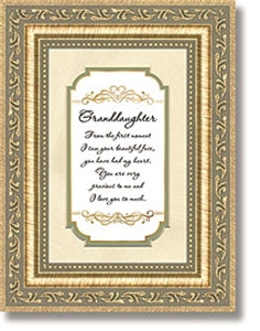 ... verses granddaughter framed tabletop general verses granddaughter