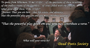 Dead Poets Society Quotes Very Dead poets society [1920 1036]