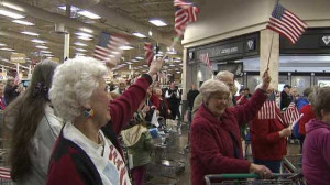President's Day Flash Mob: Seniors Take To The Streets, Sing Patriotic ...