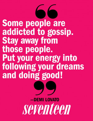 ... , Good Quotes, Hate Gossip, 3 Half, Dream, Gossip People, Demi Lovato