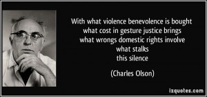 with what violence benevolence is bought what cost in gesture justice ...