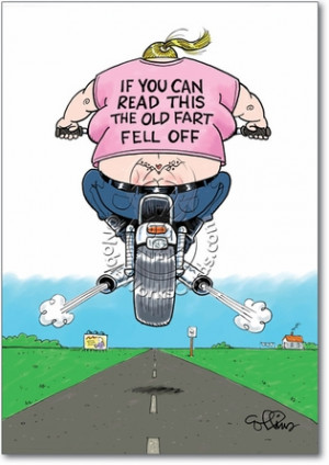 Old Fart Fell Off Funny Birthday Card Nobleworks