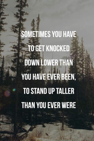 Get Knocked Down, But I Get Up Again…