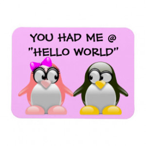 Computer Geek Valentine: Programming Language Love Flexible Magnet