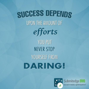Efforts never let you down!