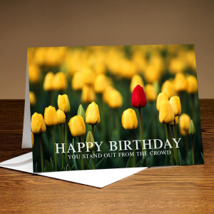 Happy Birthday you Stand out from the Crowd ~ Birthday Quote