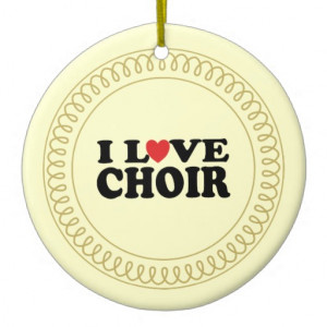 Love Choir Musical Singing Ornament Gift