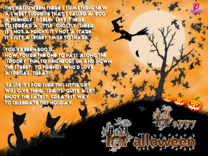 Halloween Poems with Happy Halloween Wishes Cards for Facebook