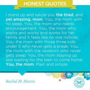 To the tired mom