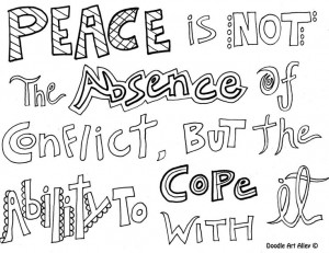 Art Therapy - Quotes Coloring Pages