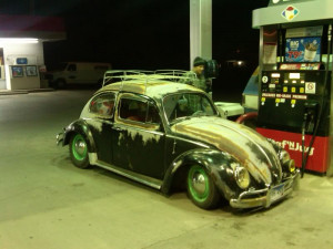 He pulled it out of a barn, replaced/updated the engine, every single ...