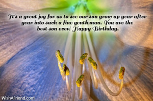 Son Birthday Messages