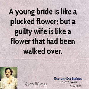young bride is like a plucked flower; but a guilty wife is like a ...