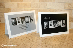 Thanks Coach Softball Card