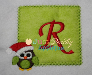 Santa Owl Filled Design