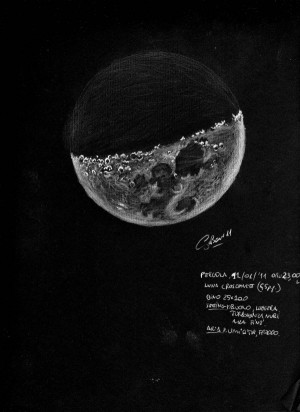 By Giorgio Bonacorsi (Craters Delambre and Taylor, Crescent Moon phase ...