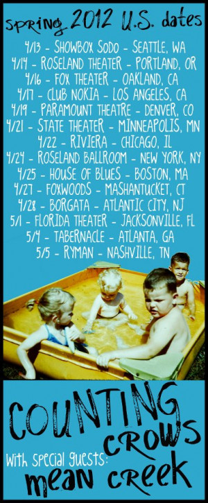 round here, there and everywhere] Mean Creek to tour US with Counting ...