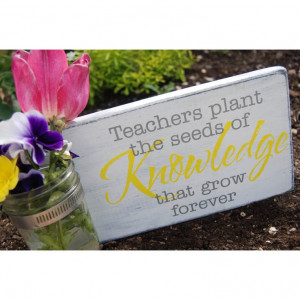 Teachers Plant the Seeds of Knowledge Vinyl Decal by burtonavenue. $4 ...