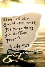 keep thy heart with all diligence...♥