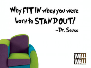 Dr Seuss Why Fit In Quote Facebook Cover