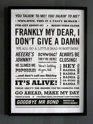 movie quotes poster