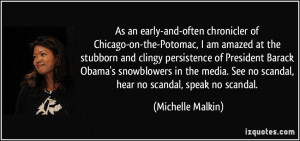 ... persistence of President Barack Obama's snowblowers in the media. See